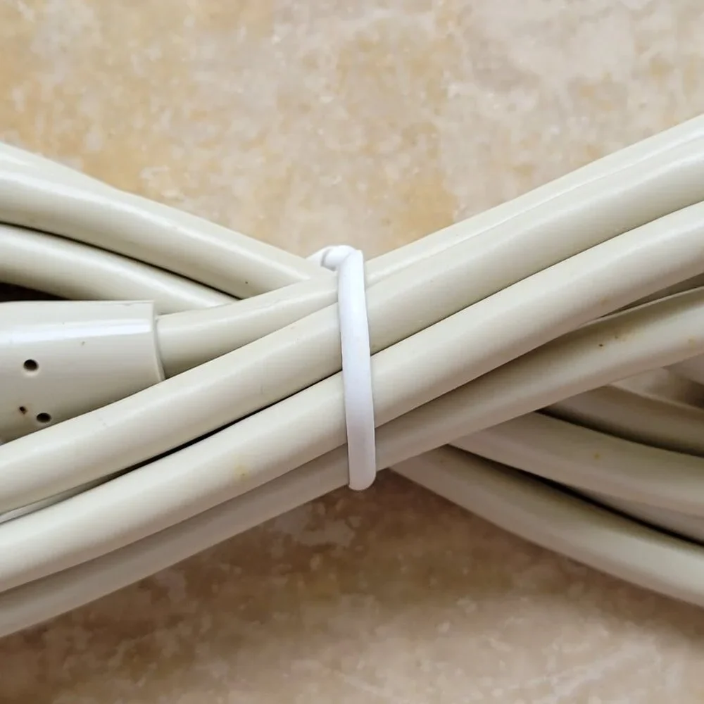 Computer Monitor Power Cord, 6 Feet, White